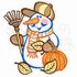 Fall Snowperson