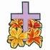 Cross with Lilies