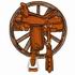 Saddle & Wagon Wheel