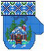 Snow Scene Mitten
