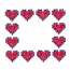 CROSS STITCHED HEARTS
