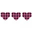 CROSS STITCHED HEART BORDER