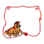 CAT & YARN BORDER