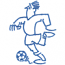 COMIC SOCCER PLAYER