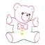 BEAR TOY APPLIQUE