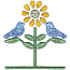 BIRDS WITH FLOWER
