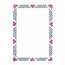 CROSS STITCH HEART BORDER