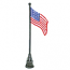 AMERICAN FLAG ON POLE
