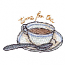 TIME FOR TEA CUP AND SPOON