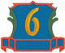 Applique Number 6