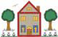 House Scene Applique