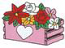 Crate W/flowers