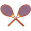 TENNIS RACQUETS APPLIQUE