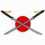 Crossed Katana