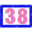 BORDERED NUMBER #38