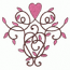EMBLEM WITH A HEART ON TOP