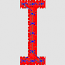 RED W/GOLD STAR (I)