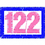 BORDERED NUMBER #122